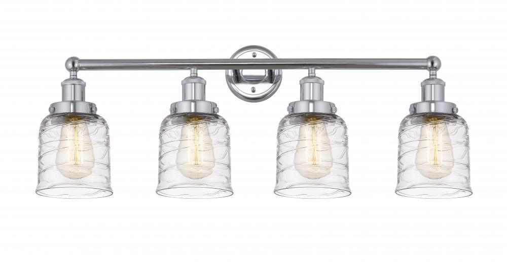 Bell - 4 Light - 32 inch - Polished Chrome - Bath Vanity Light