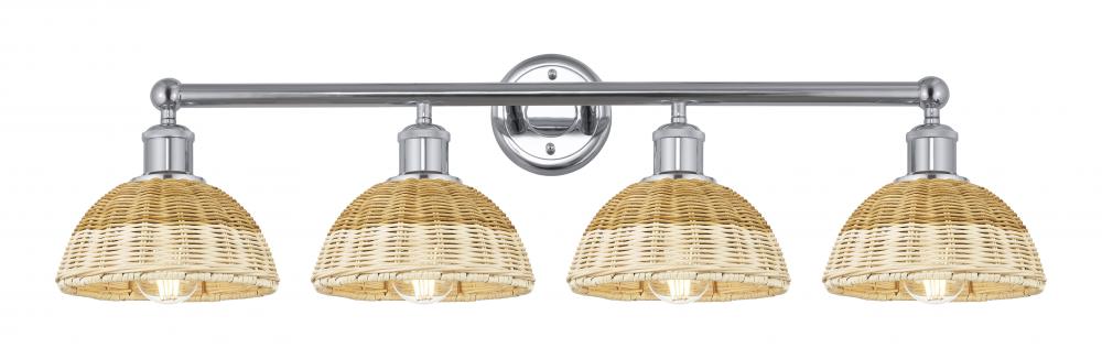 Bristol Natural II - 4 Light - 35 inch - Polished Chrome - Bath Vanity Light