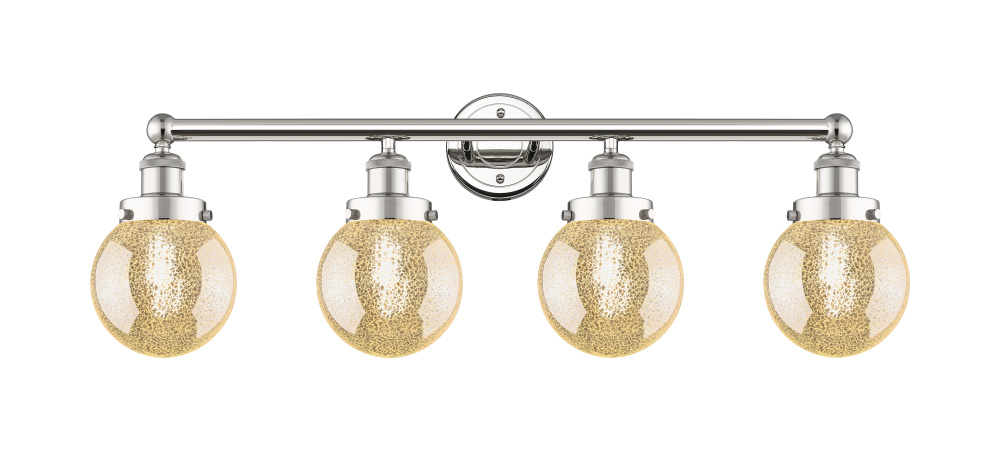 Beacon - 4 Light - 33 inch - Polished Nickel - Bath Vanity Light