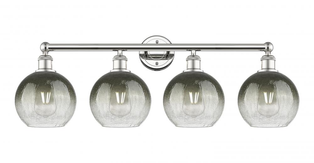 Brookhaven Globe - 4 Light - 35 inch - Polished Nickel - Bath Vanity Light