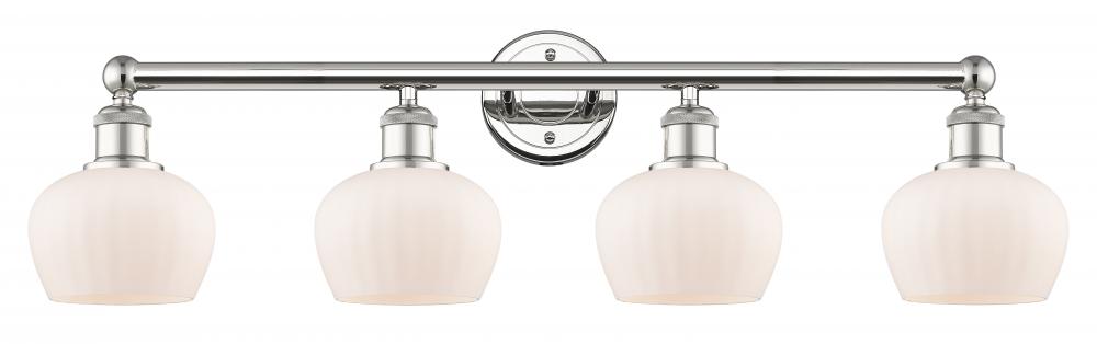 Fenton - 4 Light - 34 inch - Polished Nickel - Bath Vanity Light