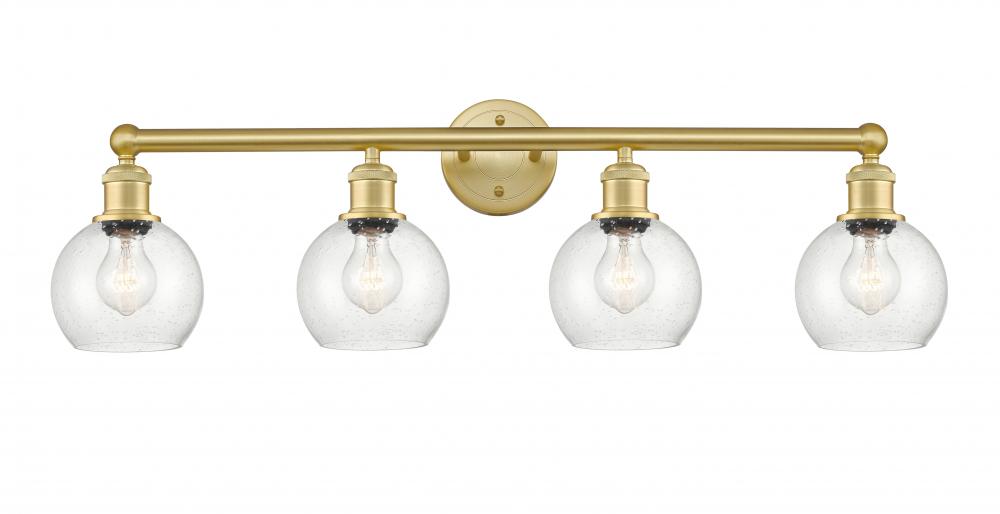 Athens - 4 Light - 33 inch - Satin Gold - Bath Vanity Light