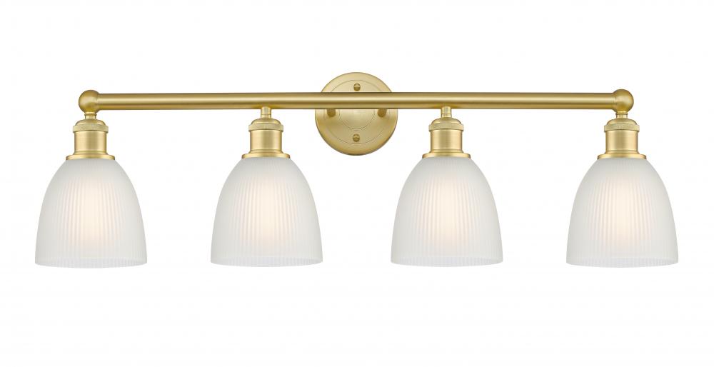 Castile - 4 Light - 33 inch - Satin Gold - Bath Vanity Light