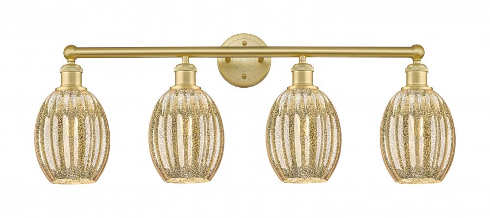 Preston Bulb - 4 Light - 33 inch - Satin Gold - Bath Vanity Light