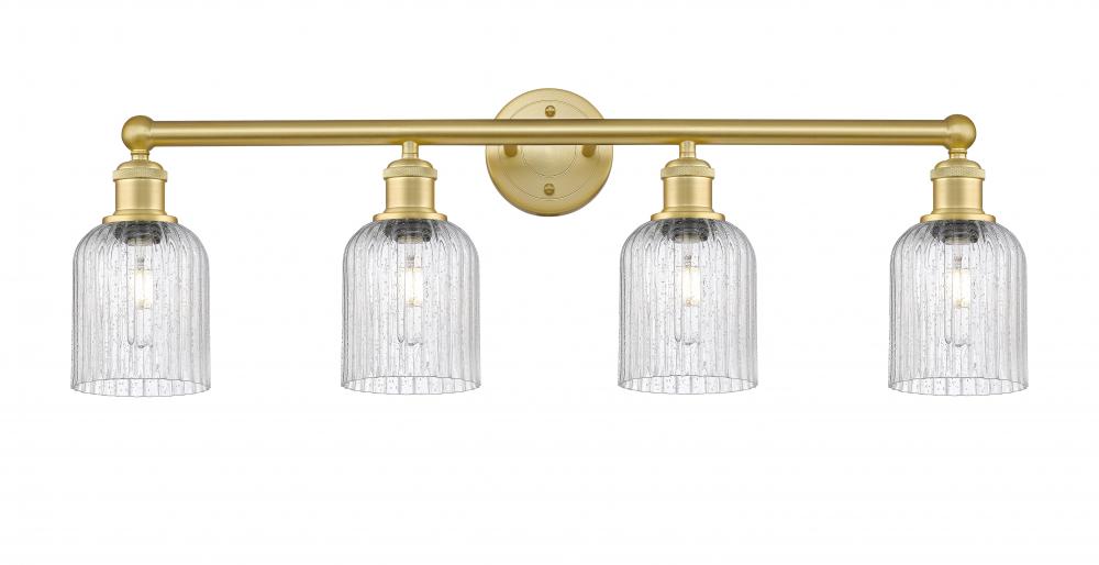 Bridal Veil - 4 Light - 32 inch - Satin Gold - Bath Vanity Light