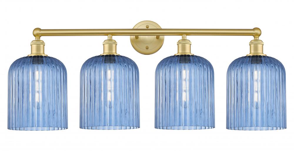 Bridal Veil - 4 Light - 32 inch - Satin Gold - Bath Vanity Light