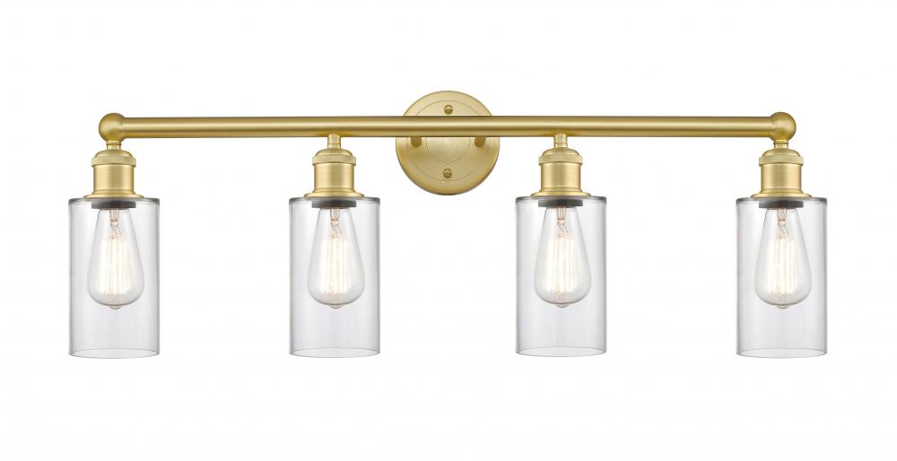 Clymer - 4 Light - 31 inch - Satin Gold - Bath Vanity Light