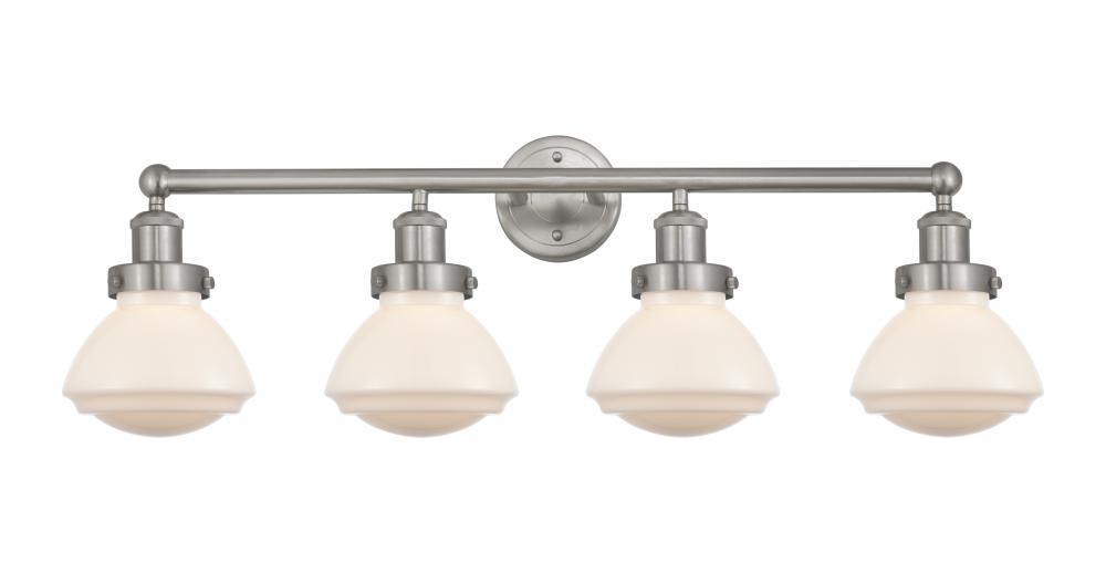 Olean - 4 Light - 34 inch - Brushed Satin Nickel - Bath Vanity Light
