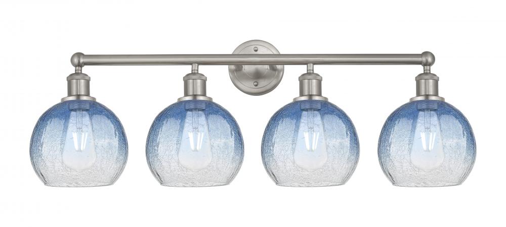 Brookhaven Globe - 4 Light - 35 inch - Brushed Satin Nickel - Bath Vanity Light