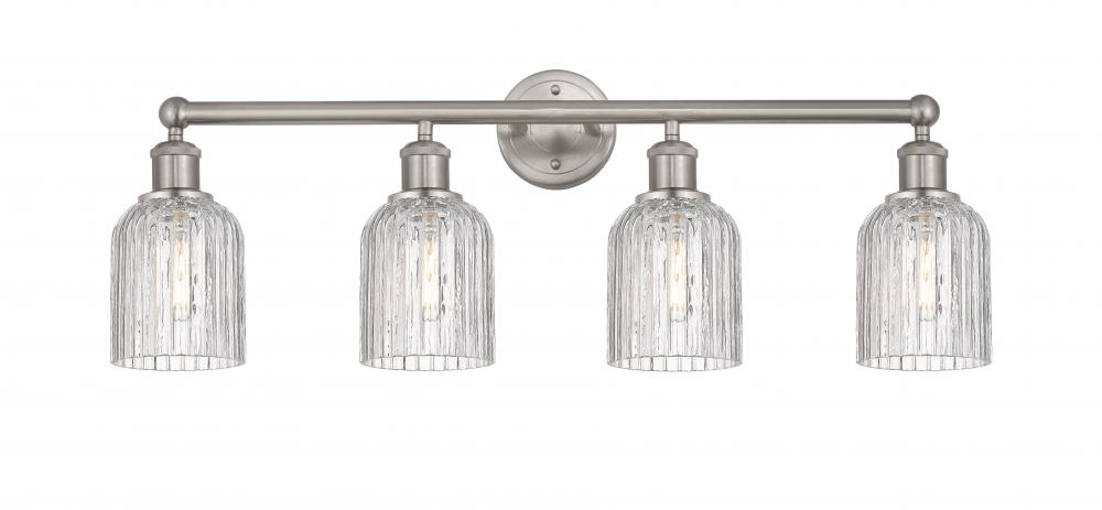 Bridal Veil - 4 Light - 32 inch - Brushed Satin Nickel - Bath Vanity Light