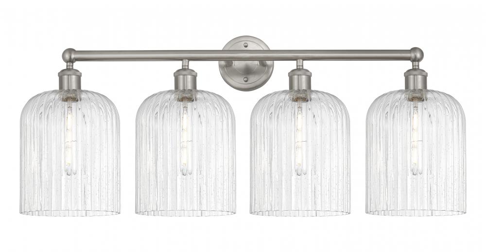 Bridal Veil - 4 Light - 32 inch - Brushed Satin Nickel - Bath Vanity Light