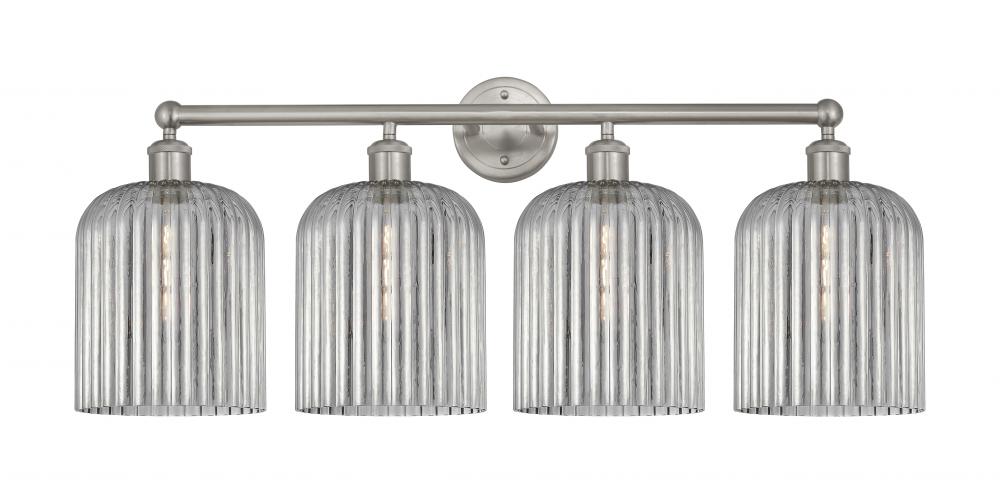 Bridal Veil - 4 Light - 32 inch - Brushed Satin Nickel - Bath Vanity Light