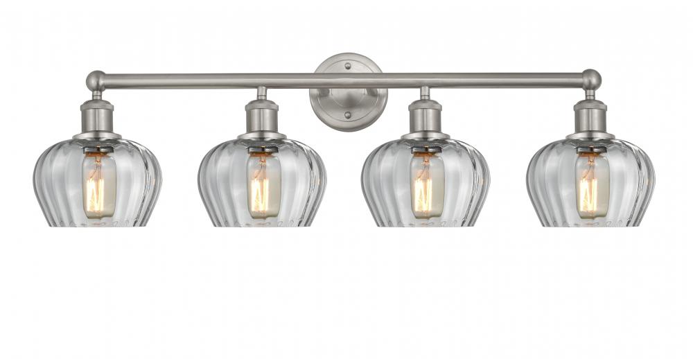 Fenton - 4 Light - 34 inch - Brushed Satin Nickel - Bath Vanity Light