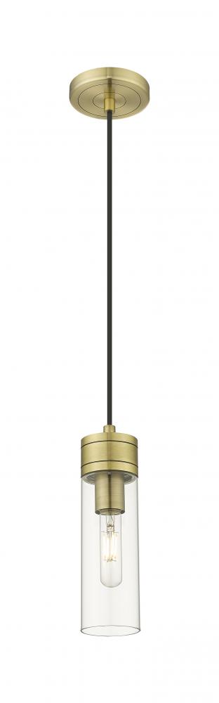 Boreas - 1 Light - 3 inch - Antique Brass - Cord Hung - Mini Pendant