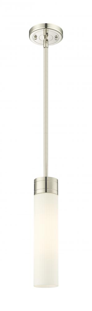 Boreas - 1 Light - 3 inch - Polished Nickel - Stem Hung - Mini Pendant