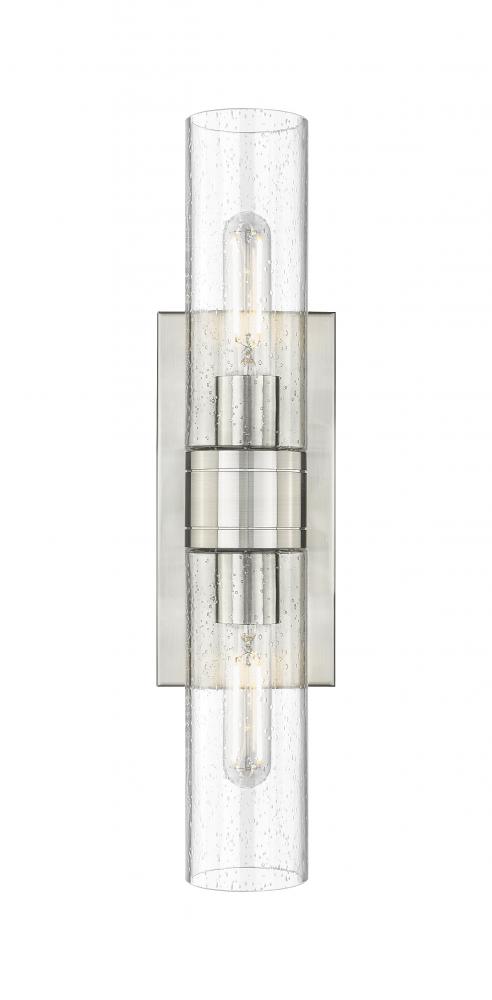 Boreas - 2 Light - 18 inch - Satin Nickel - Bath Vanity Light