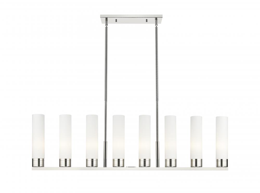 Boreas - 8 Light - 48 inch - Polished Nickel - Linear Pendant