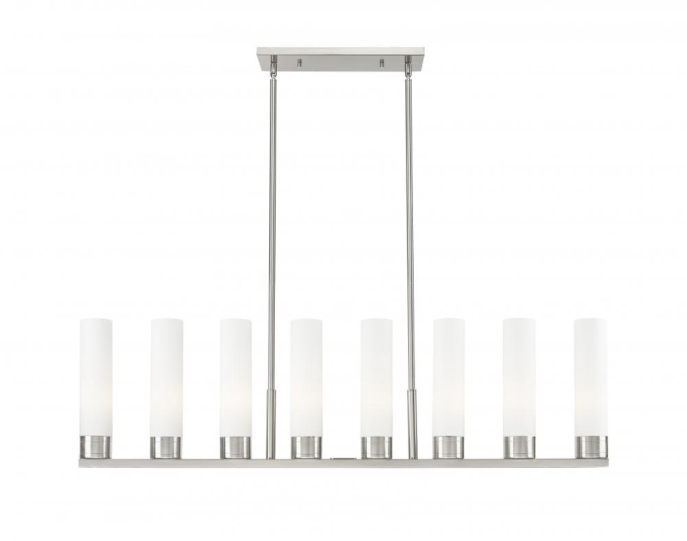 Boreas - 8 Light - 48 inch - Satin Nickel - Linear Pendant