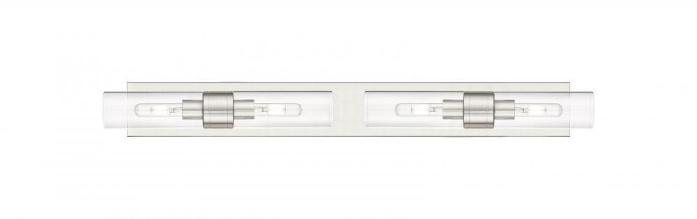 Boreas - 4 Light - 39 inch - Satin Nickel - Bath Vanity Light