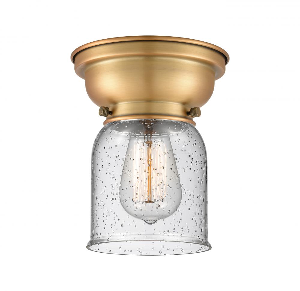 Bell - 1 Light - 6 inch - Brushed Brass - Flush Mount