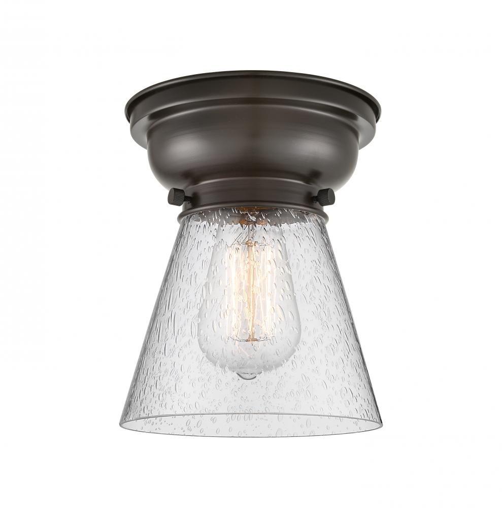 Cone - 1 Light - 6 inch - Oil Rubbed Bronze - Flush Mount