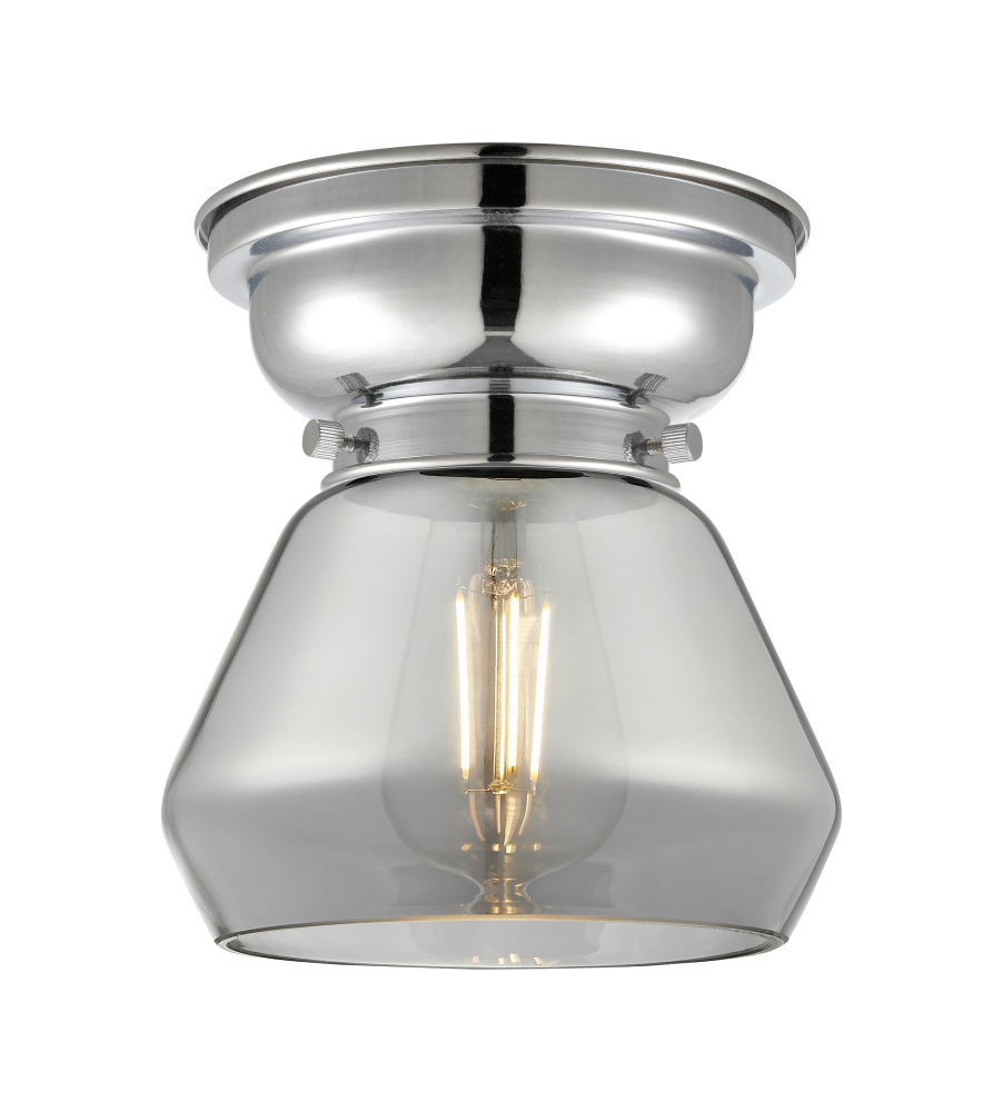 Fulton - 1 Light - 7 inch - Polished Chrome - Flush Mount