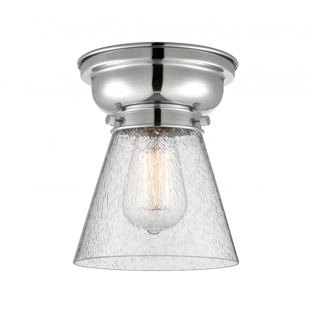 Cone - 1 Light - 6 inch - Polished Chrome - Flush Mount