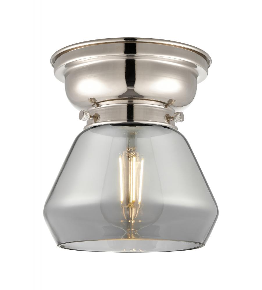Fulton - 1 Light - 7 inch - Polished Nickel - Flush Mount