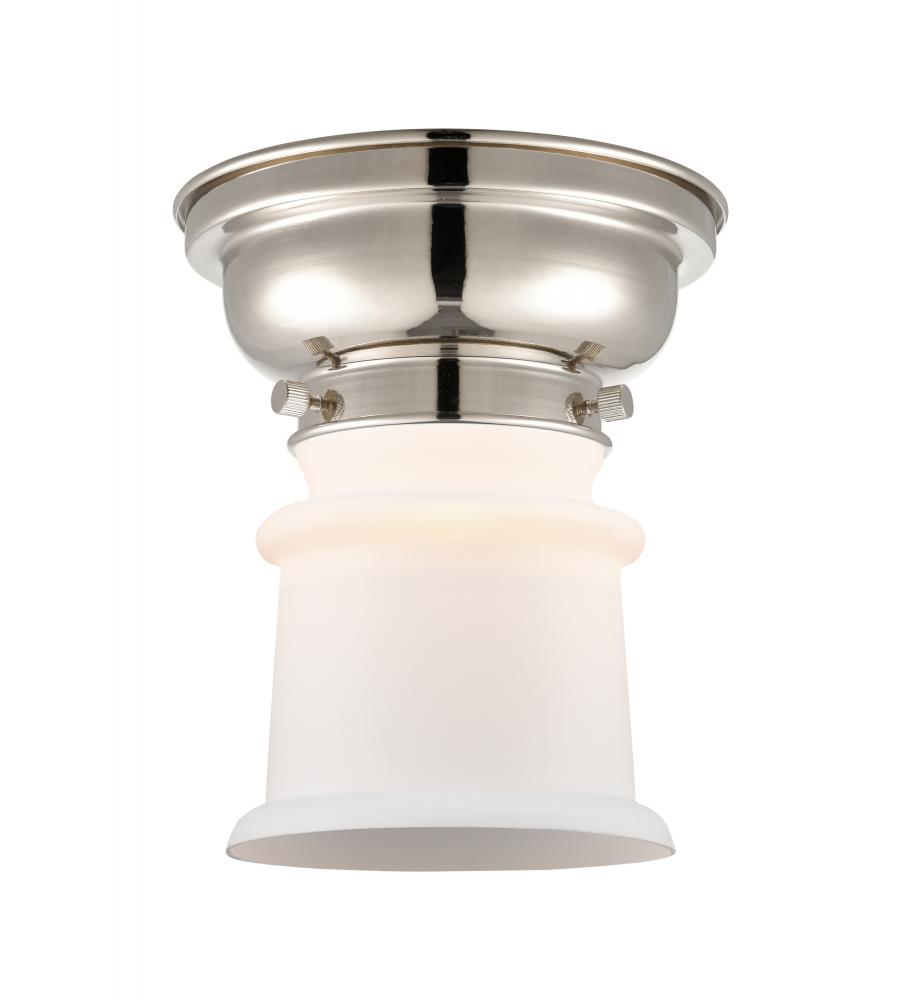 Canton - 1 Light - 6 inch - Polished Nickel - Flush Mount
