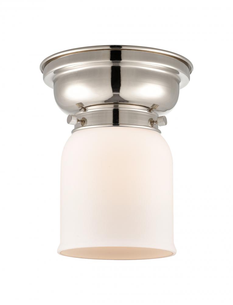Bell - 1 Light - 6 inch - Polished Nickel - Flush Mount