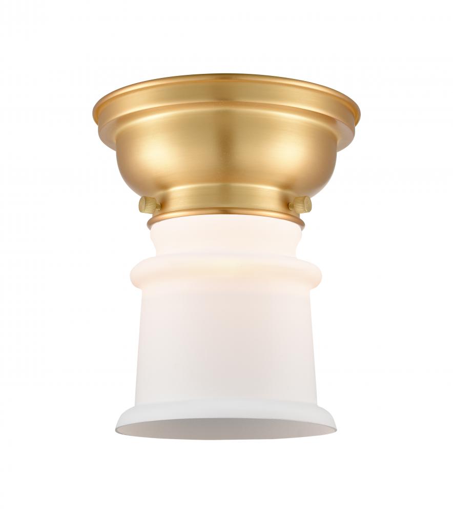 Canton - 1 Light - 6 inch - Satin Gold - Flush Mount