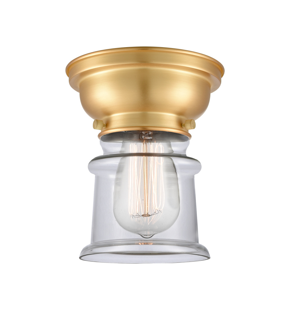 Canton - 1 Light - 6 inch - Satin Gold - Flush Mount
