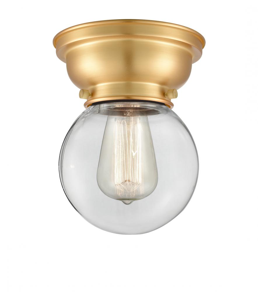 Beacon - 1 Light - 6 inch - Satin Gold - Flush Mount