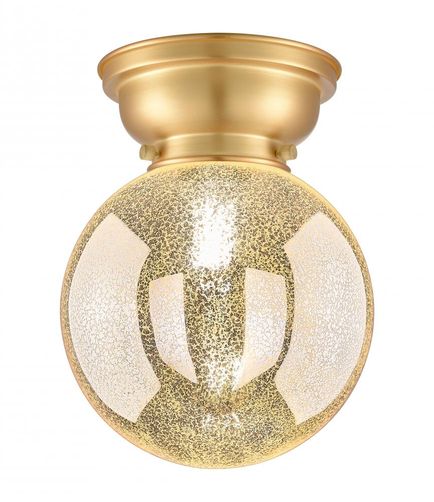 Beacon - 1 Light - 8 inch - Satin Gold - Flush Mount