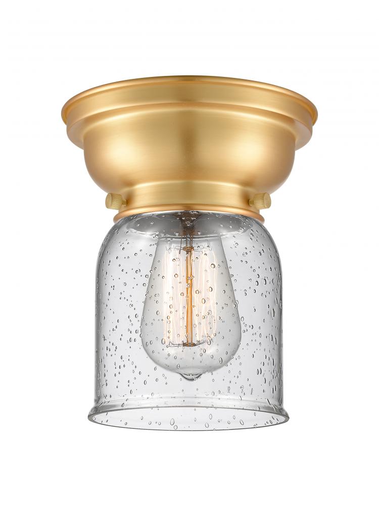 Bell - 1 Light - 6 inch - Satin Gold - Flush Mount