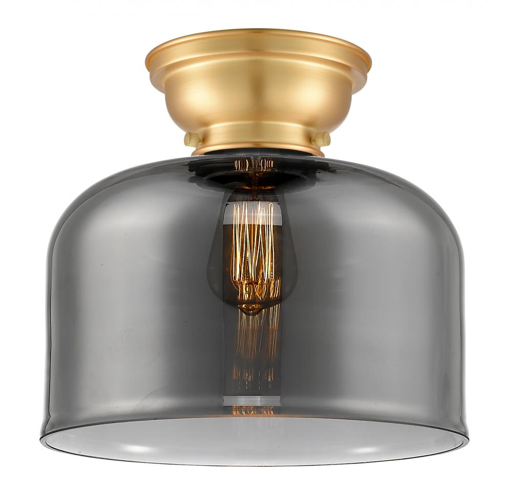 Bell - 1 Light - 12 inch - Satin Gold - Flush Mount