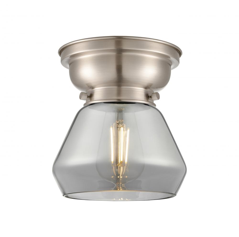 Fulton - 1 Light - 7 inch - Brushed Satin Nickel - Flush Mount