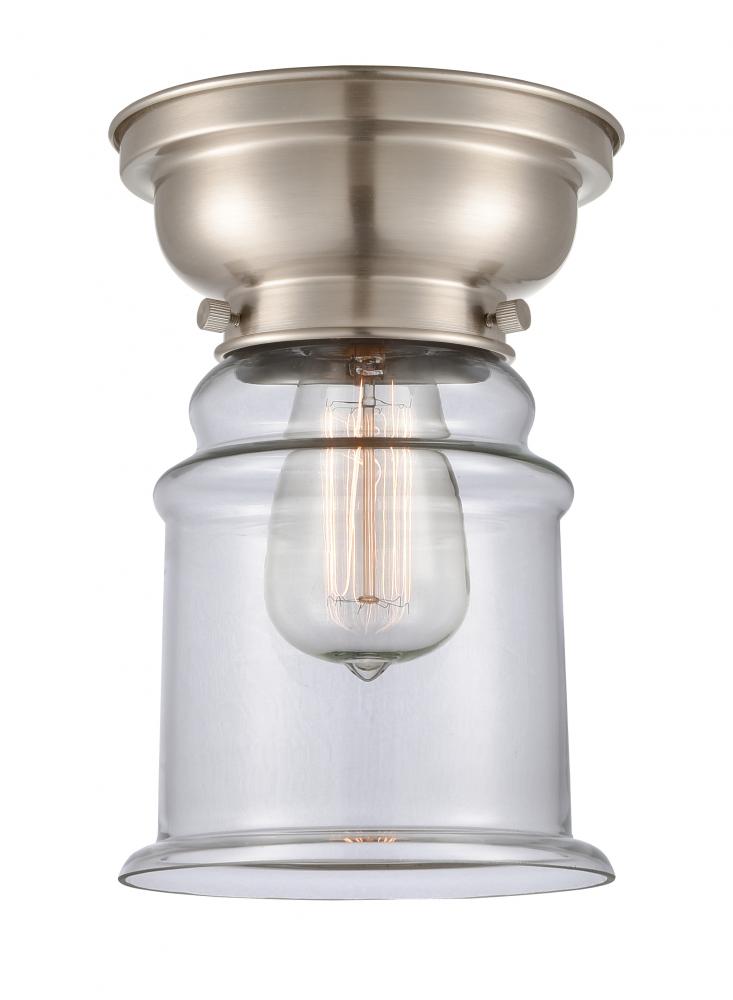 Canton - 1 Light - 6 inch - Brushed Satin Nickel - Flush Mount