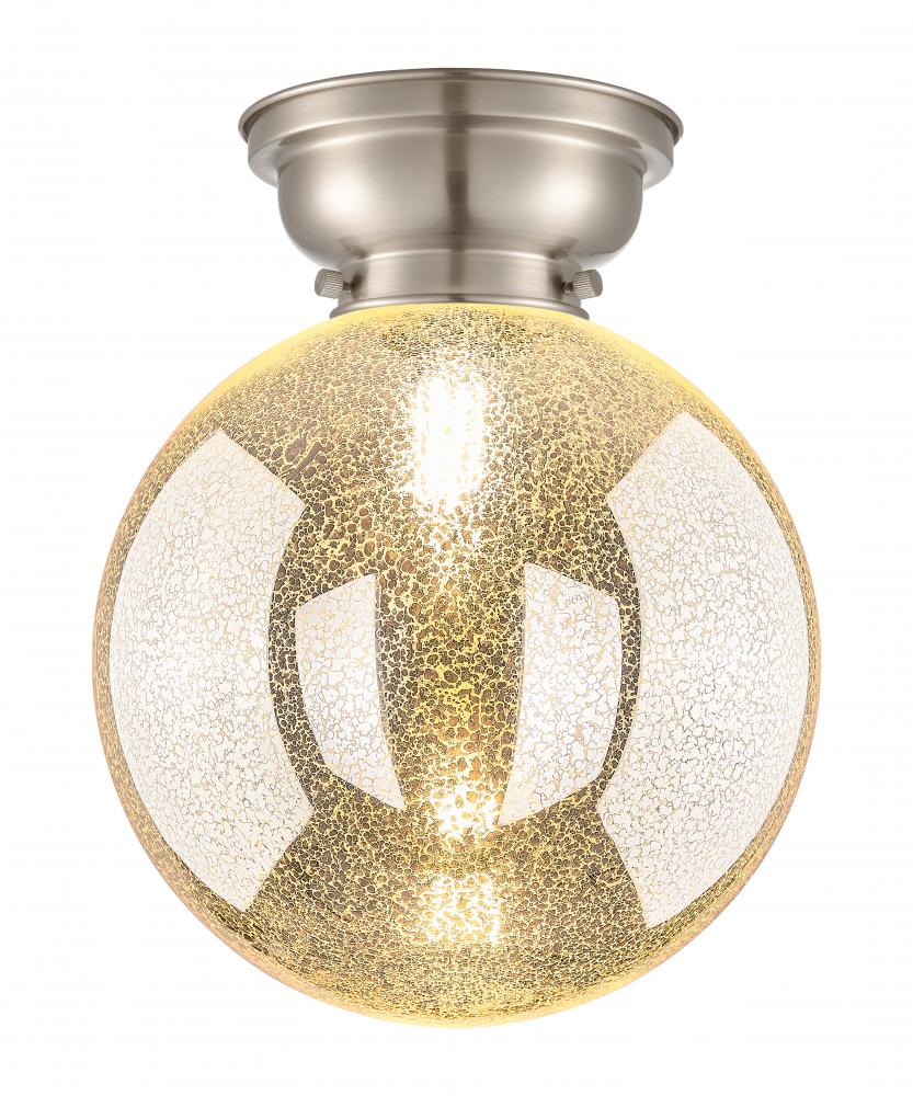 Beacon - 1 Light - 10 inch - Brushed Satin Nickel - Flush Mount