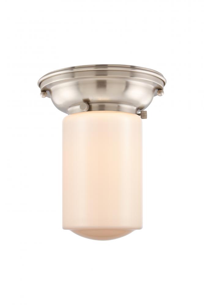 Dover - 1 Light - 6 inch - Brushed Satin Nickel - Flush Mount