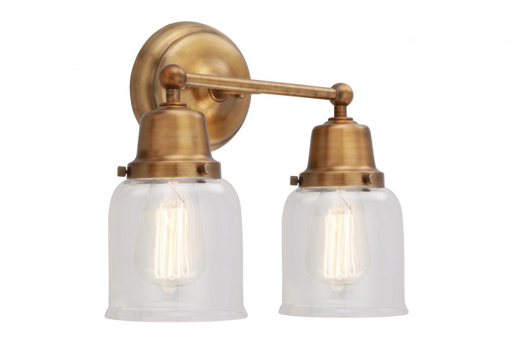 Small Bell 2 Light Bath Vanity Light