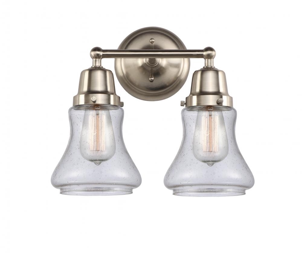 Bellmont - 2 Light - 14 inch - Brushed Satin Nickel - Bath Vanity Light