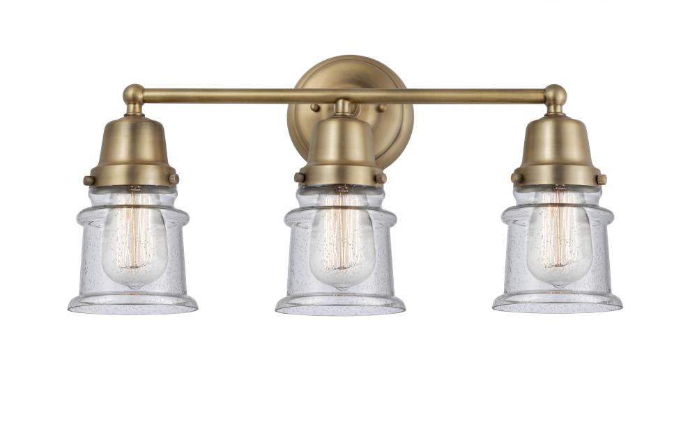 Canton - 3 Light - 21 inch - Brushed Brass - Bath Vanity Light