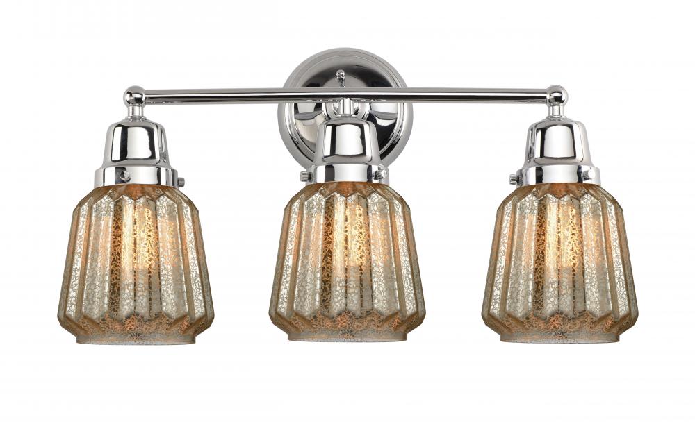 Chatham - 3 Light - 22 inch - Polished Chrome - Bath Vanity Light