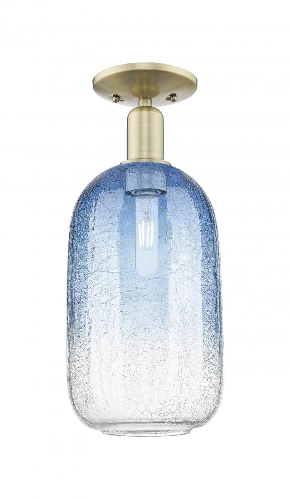 Brookhaven Cloche - 1 Light - 6 inch - Antique Brass - Semi-Flush Mount