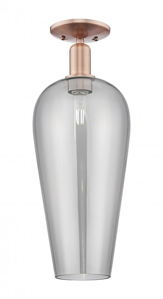 Chelsea - 1 Light - 6 inch - Antique Copper - Semi-Flush Mount