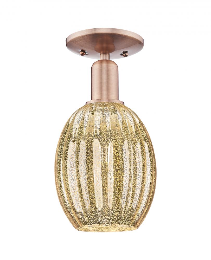 Preston Bulb - 1 Light - 6 inch - Antique Copper - Semi-Flush Mount