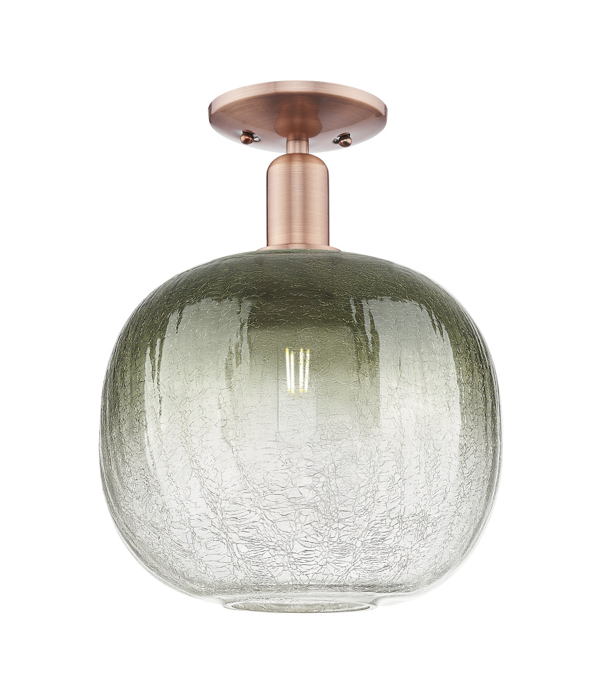 Brookhaven Sphere - 1 Light - 6 inch - Antique Copper - Semi-Flush Mount