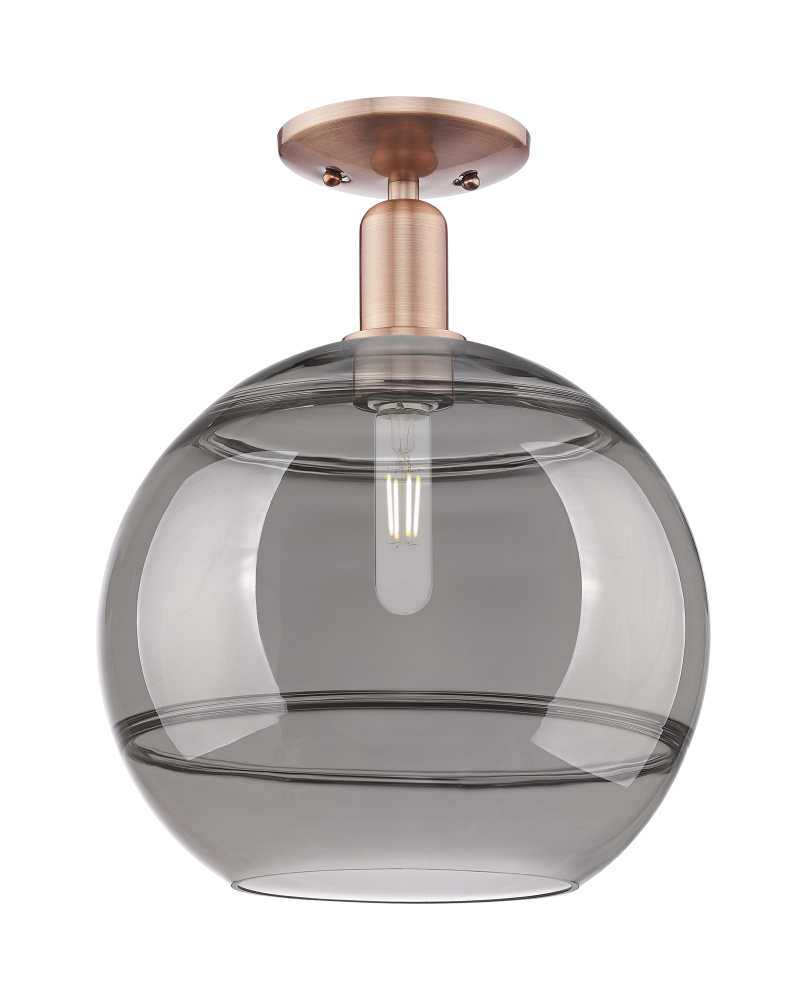 Rochester - 1 Light - 12 inch - Antique Copper - Semi-Flush Mount