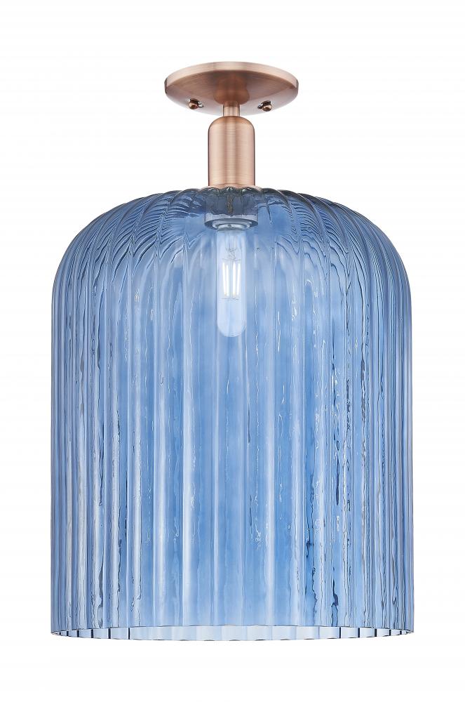 Bridal Veil - 1 Light - 12 inch - Antique Copper - Semi-Flush Mount